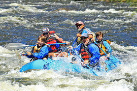 Rafters on Taylor River with Three Rivers Resort and Outfitters in Gunnison, Colorado. Paddle Shop.