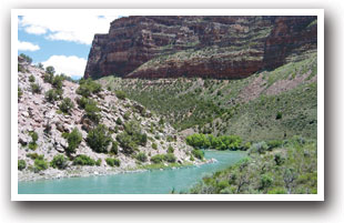 Tiger Wall on the Yampa River near Craig, Colorado