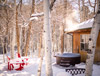 Stonehouse Cabin Hot Tub at Creekside Chalets and Cabins: Year-Round Quality Vacation Rentals located in Salida, Colorado.