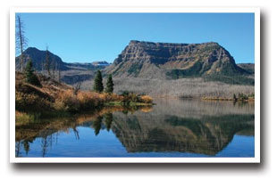 Trappers Lake in the White River National Forest area of Colorado