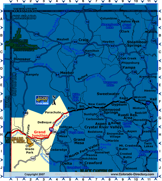 Northwest Colorado Map