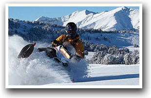 Snowmobiling near Grand Lake, Colorado