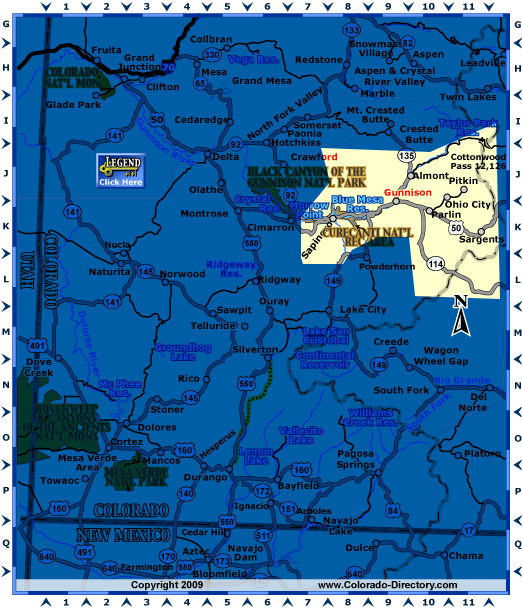 Southwest Colorado Map