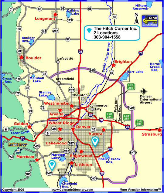 The Hitch Corner Inc Location Map