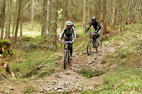 Mountain biking trail near Hot Sulphur Springs, Colorado