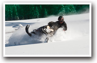 Snowmobiling in White River National Forest, Colorado