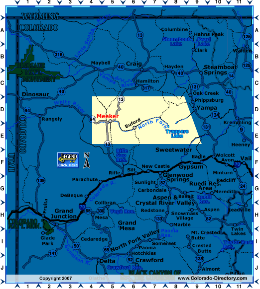 Northwest Colorado Map