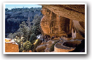 Ruins at Mesa Verde National Park, Colorado.