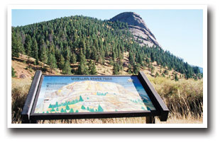 Dome mountain at Mueller State Park in Colorado