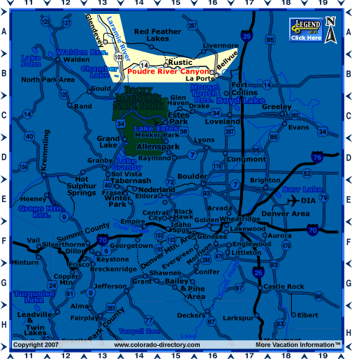 North Central Colorado Map