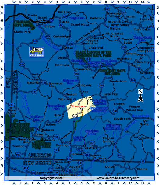 Southwest Colorado Map