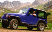 Jeep tour in the Colorado Rocky Mountains