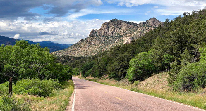 View along one of Colorado's Scenic Byways.