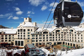 Gondola at Park Hyatt Beaver Creek Resort and Spa in Colorado. Beaver Creek and Vail Vacation Rentals.