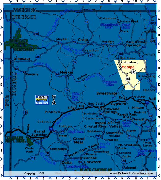 Northwest Colorado Map